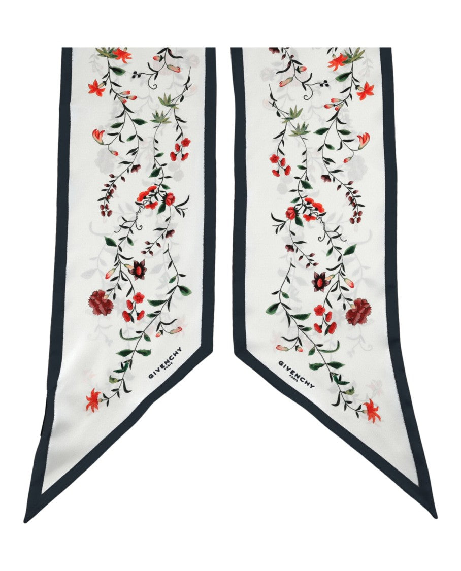 Givenchy Floral Print Silk Scarf