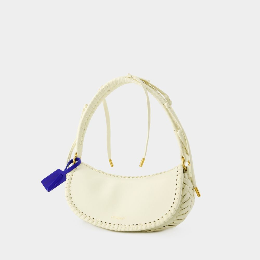 Off-White Edge Weaving Shoulder Bag - Leather - Beige