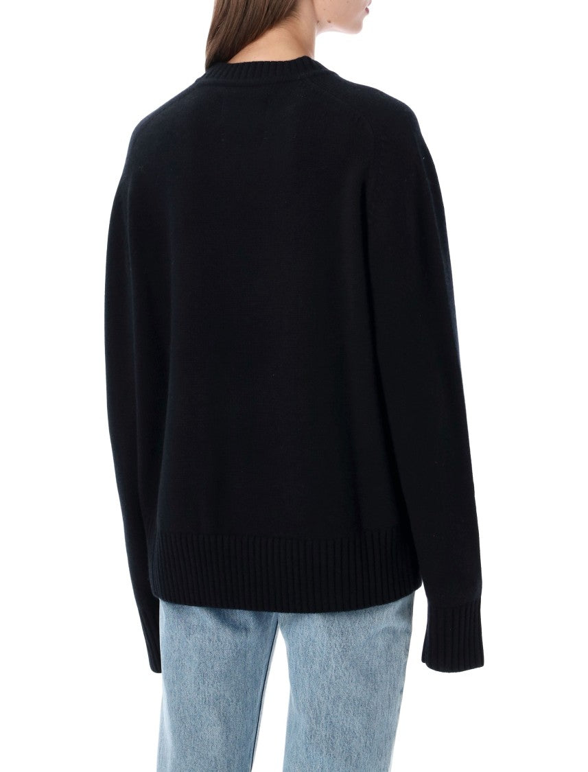 Extreme Cashmere Ordinary Saddle Sleeve Medium-Weight Cashmere Crewneck Sweater