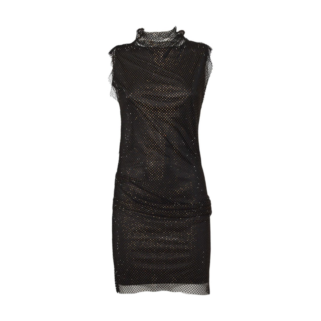 Sportmax Fitted Mini Dress With Textured Mesh Overlay