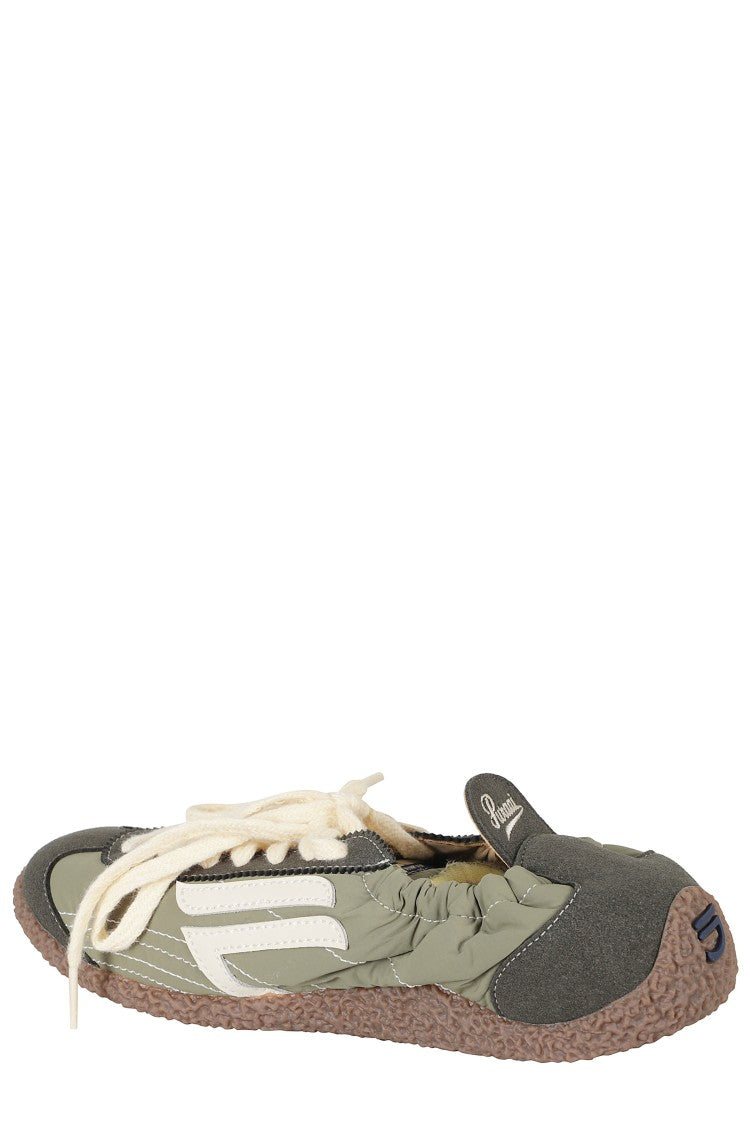 Puraai 9.01 Corsa Running Fabric-Leather Sneakers