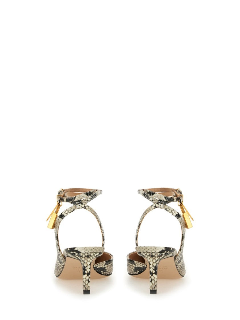 Tom Ford Slingback Python Sandal