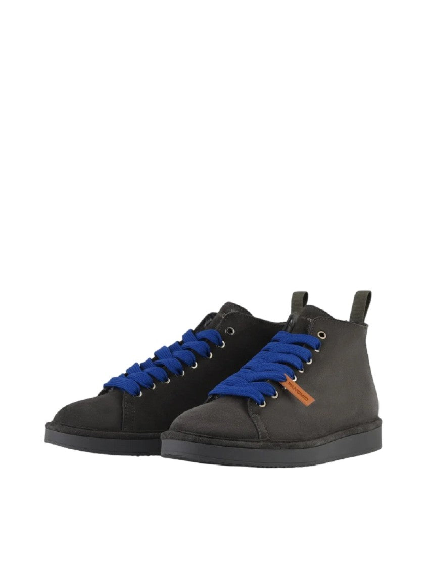 Panchic Sneakers With Leather Construction And Faux Fur Lining