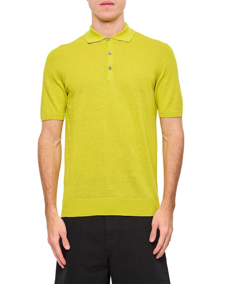 Drumohr Classic Knit Polo Shirt With Pointed Collar