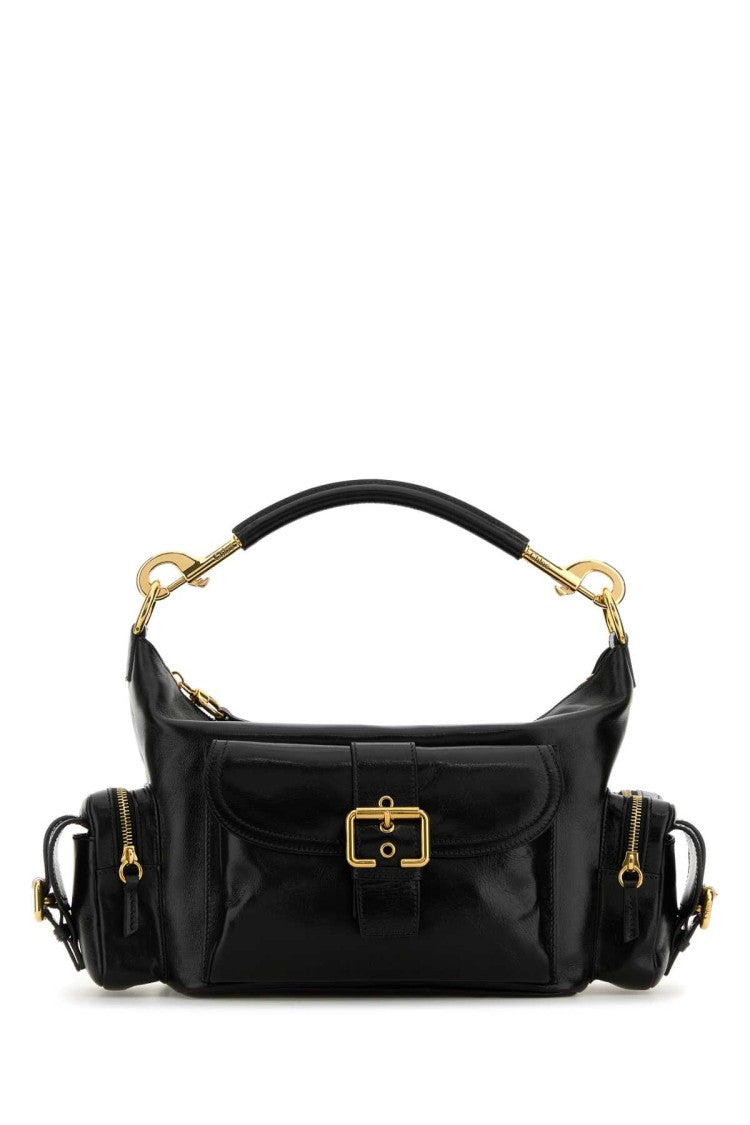 Chloé Black Leather Camera Bag Handbag