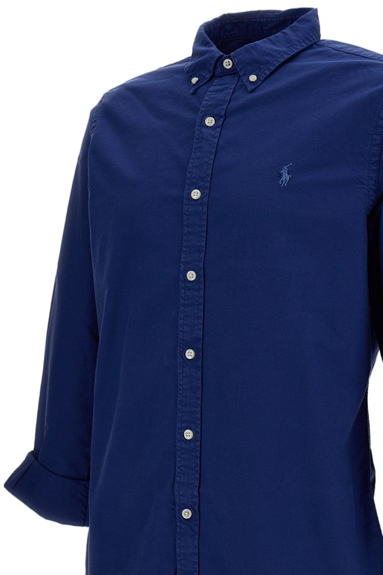 Polo Ralph Lauren Blue Cotton Featherweight Mesh Casual Shirt