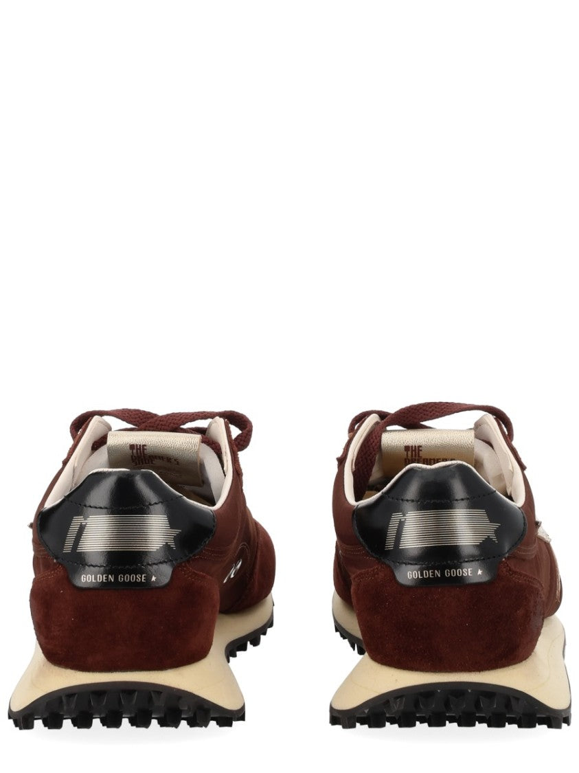Golden Goose Marathon Suede Deep Reddish Sneakers