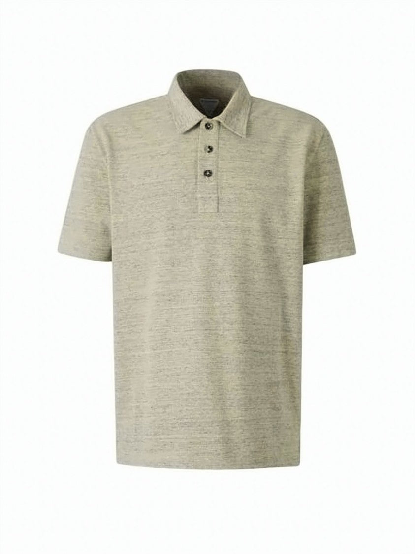 Bottega Veneta Textured Cotton Polo Shirt