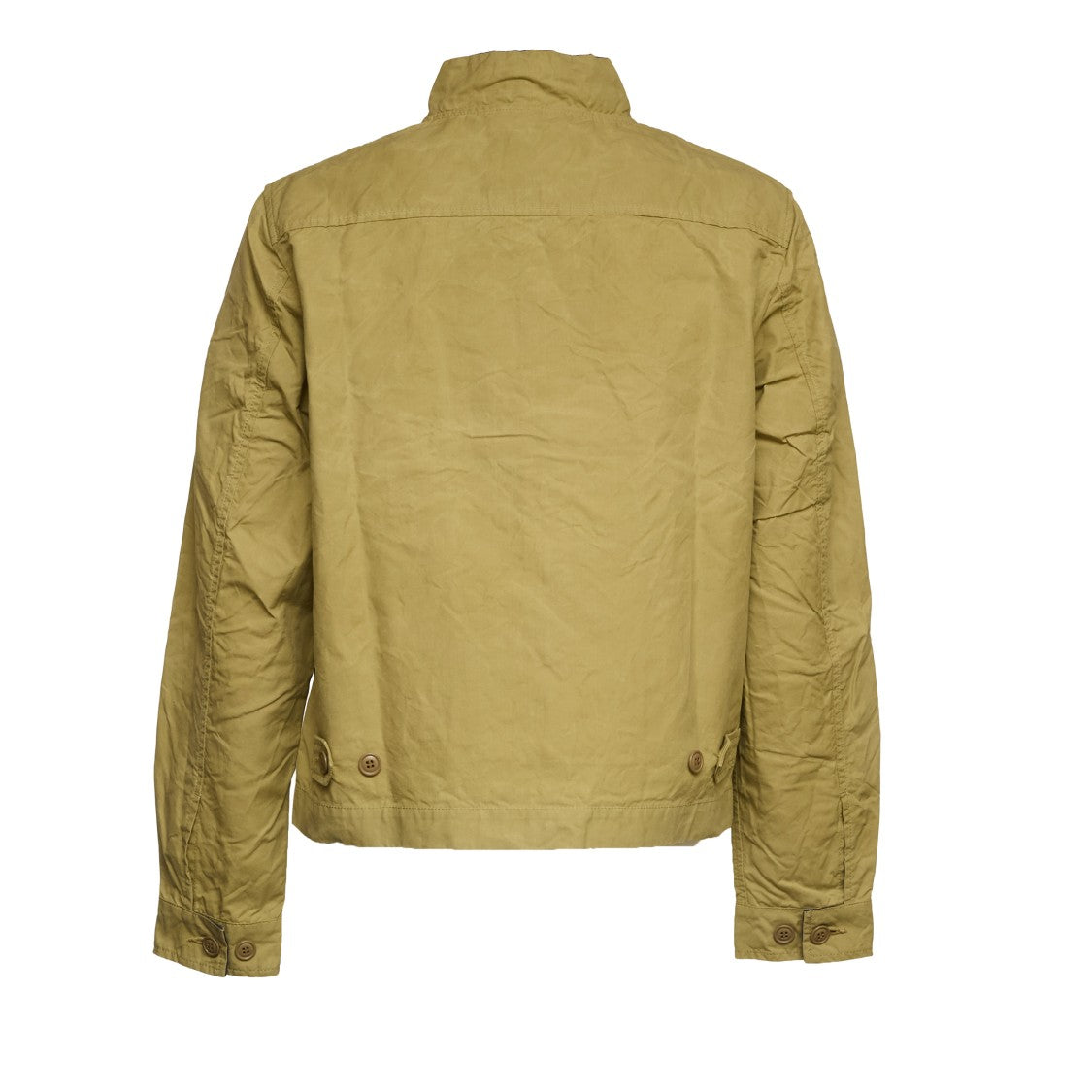 Manifattura Ceccarelli Sugarkane Paraffin Cotton Zipped Bomber Jacket