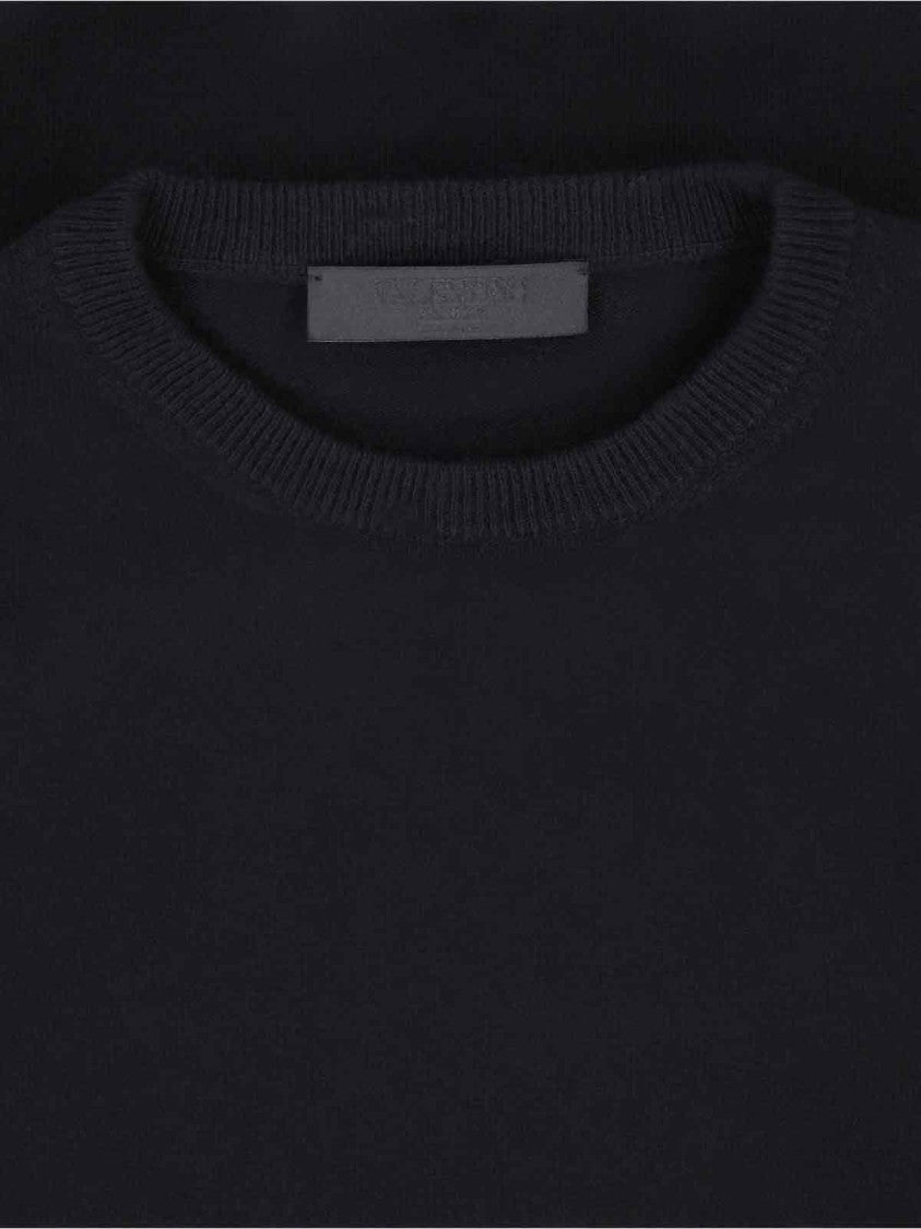 Valentino Ruffle Sweater – Black