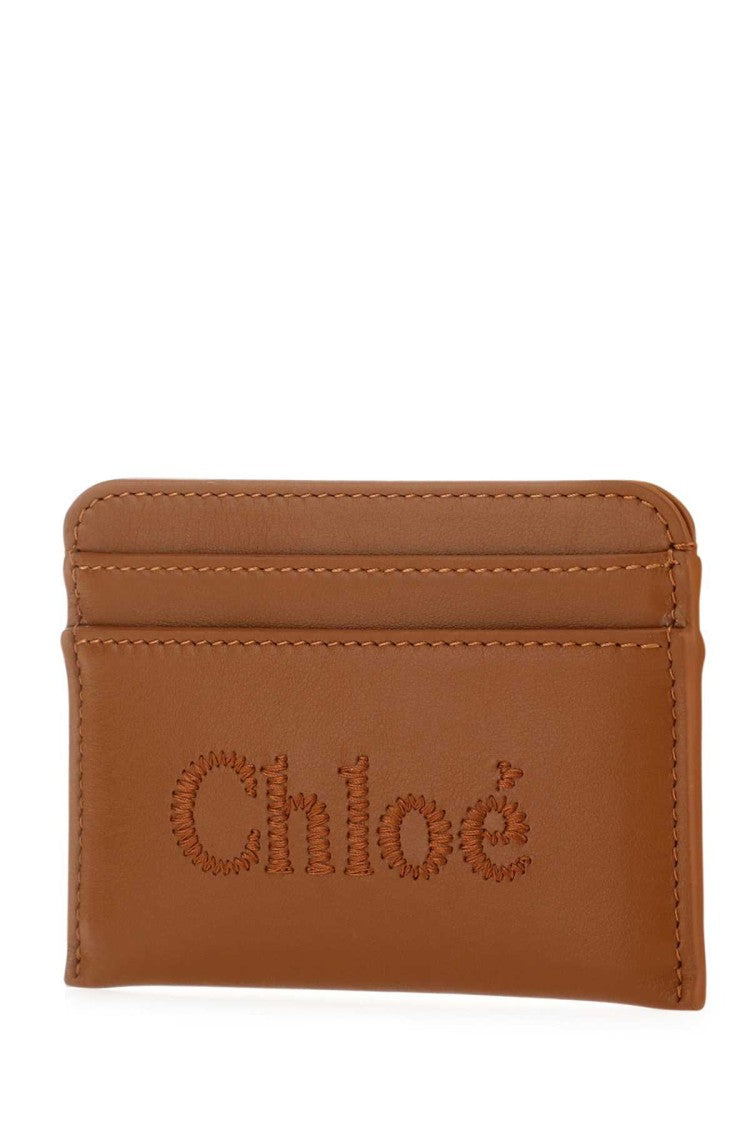 Chloé Caramel Leather Card Holder