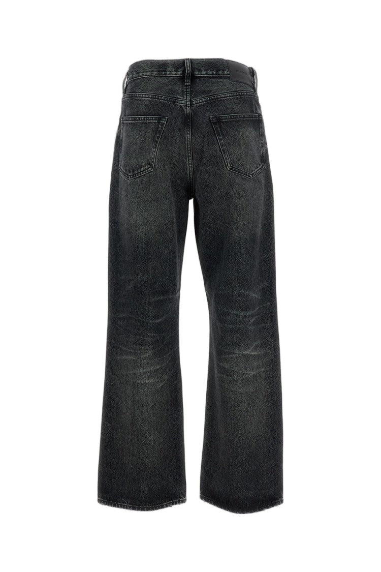 Sunflower Black Relaxed Boot Raw Jeans