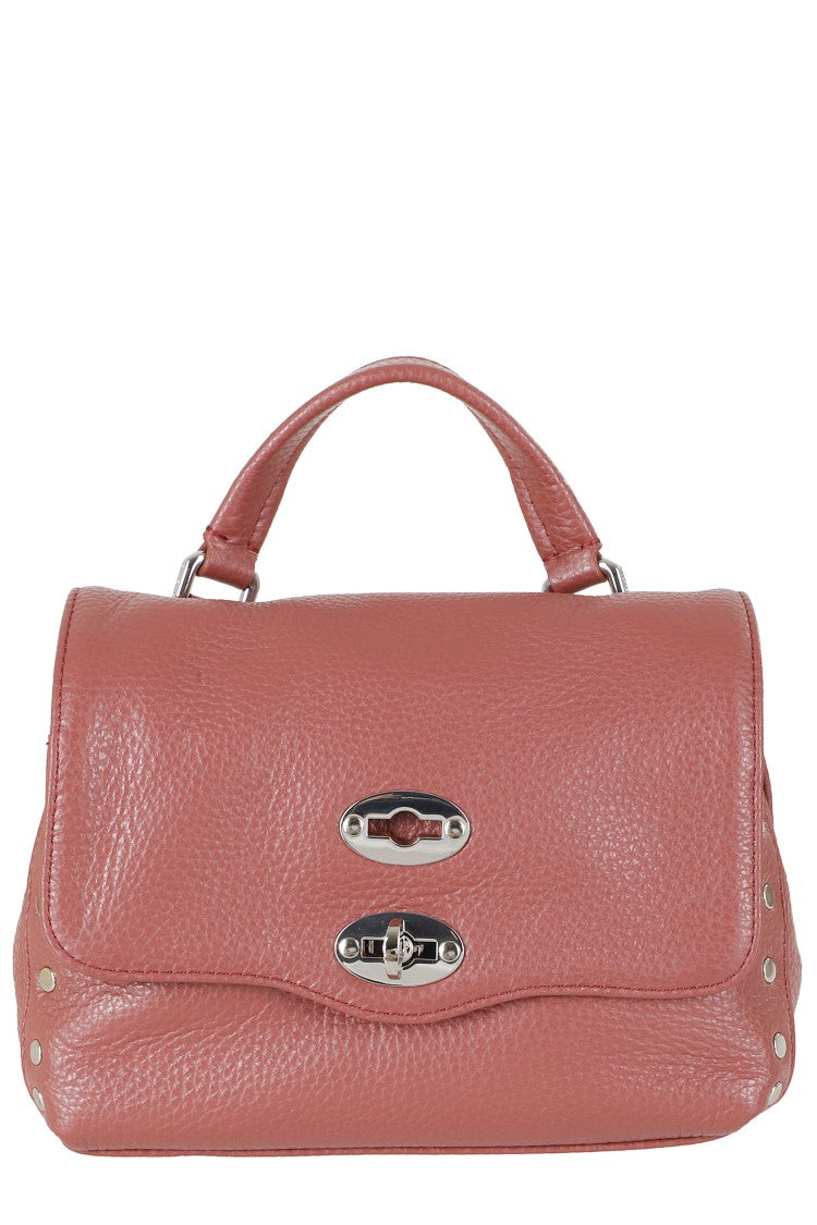 Zanellato Red Postina Daily Baby Miniature Twist Leather Shoulder Bag