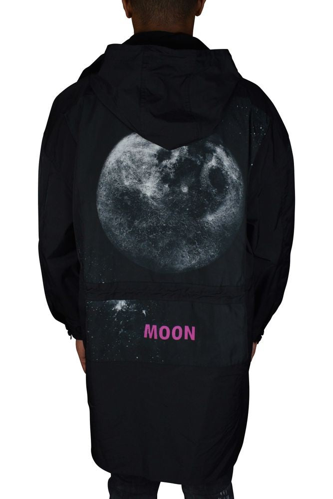 Valentino Garavani Hooded Waterproof Jacket With Moon Print