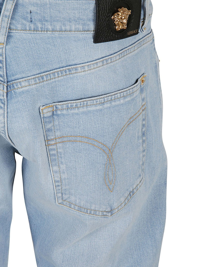 Versace Light Blue Denim Jeans