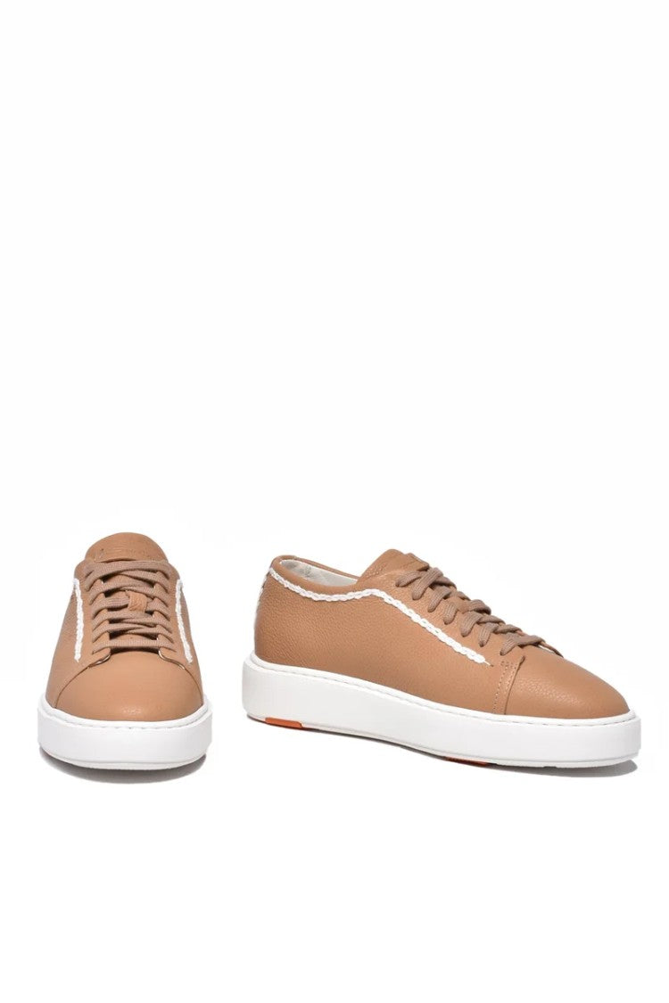 Santoni Hammered Sneakers - Beige