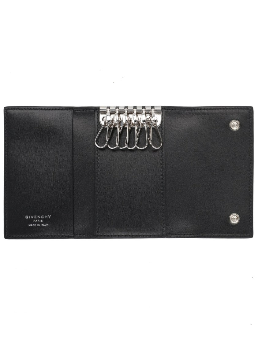 Givenchy Black Textured Calf Leather Wallet
