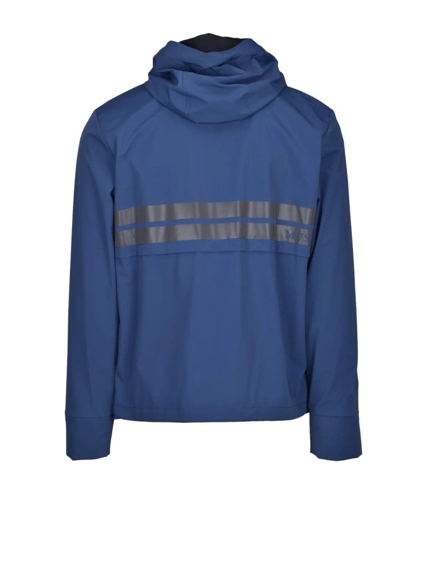 Museum Technical Waterproof Jacket With Zip Closure And Reflective Accents
