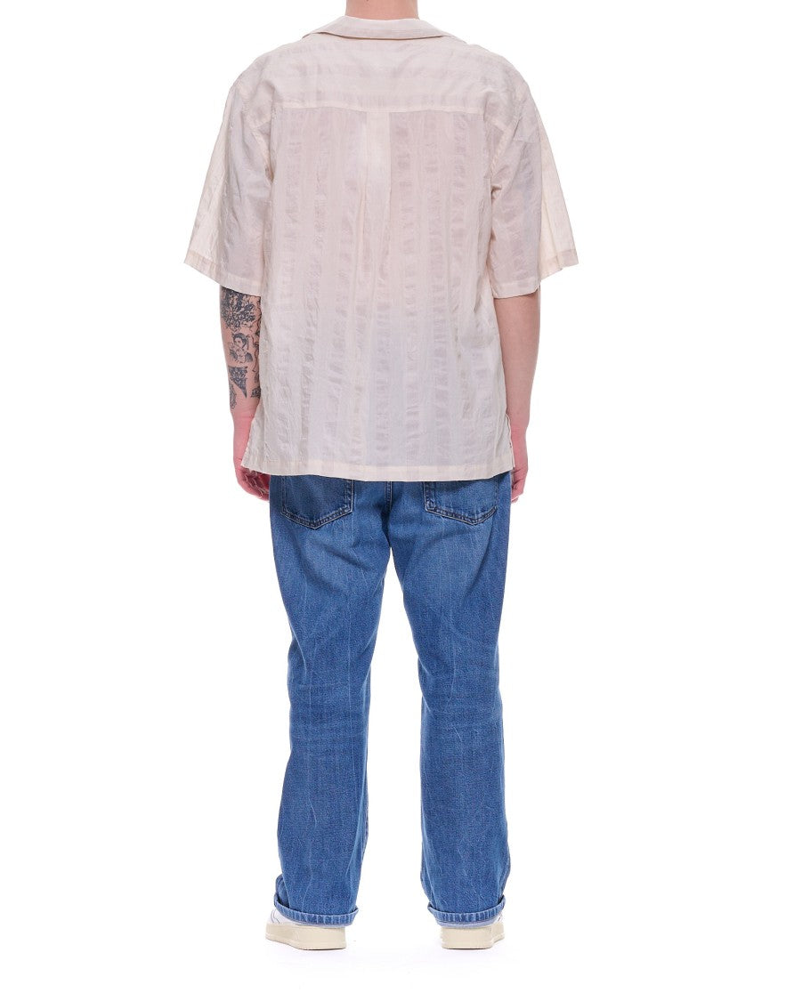 Costumein Beige Clivia 4 Camp Collar Cotton Shirt