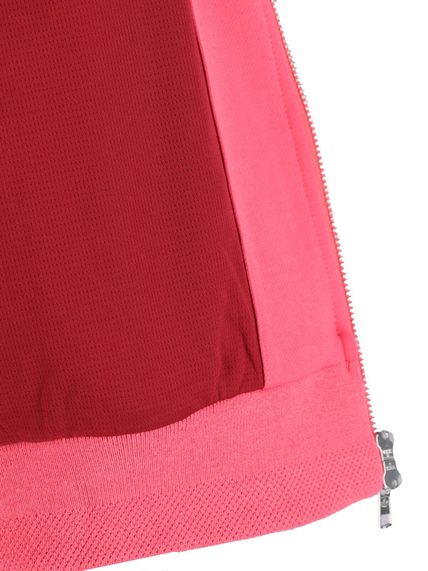 Adidas Originals By Wales Bonner Pink Knit Stand-Up Collar Sporty Sweater