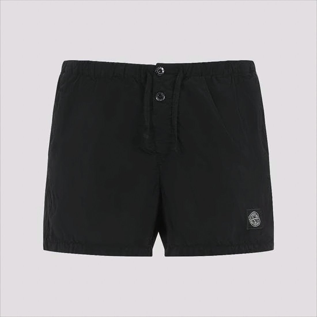 Stone Island Lightweight Black Polyamide Shorts