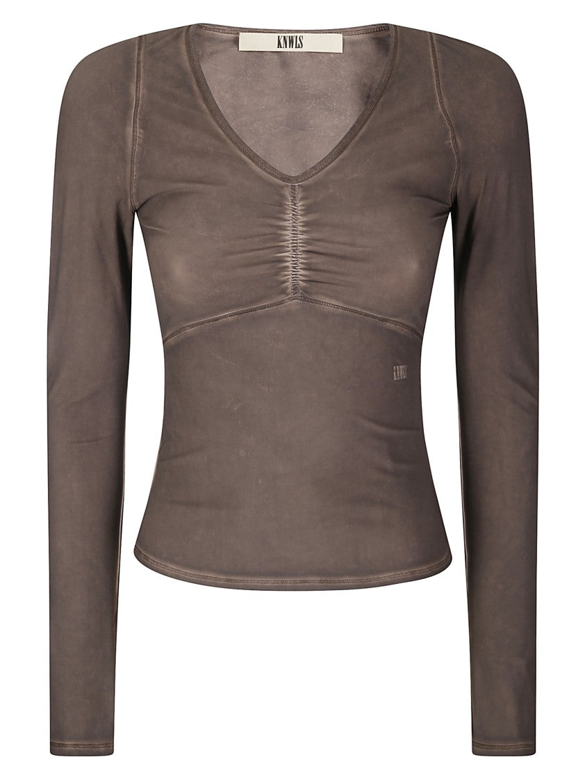 Knwls Stretch Over Dyed Jersey Top