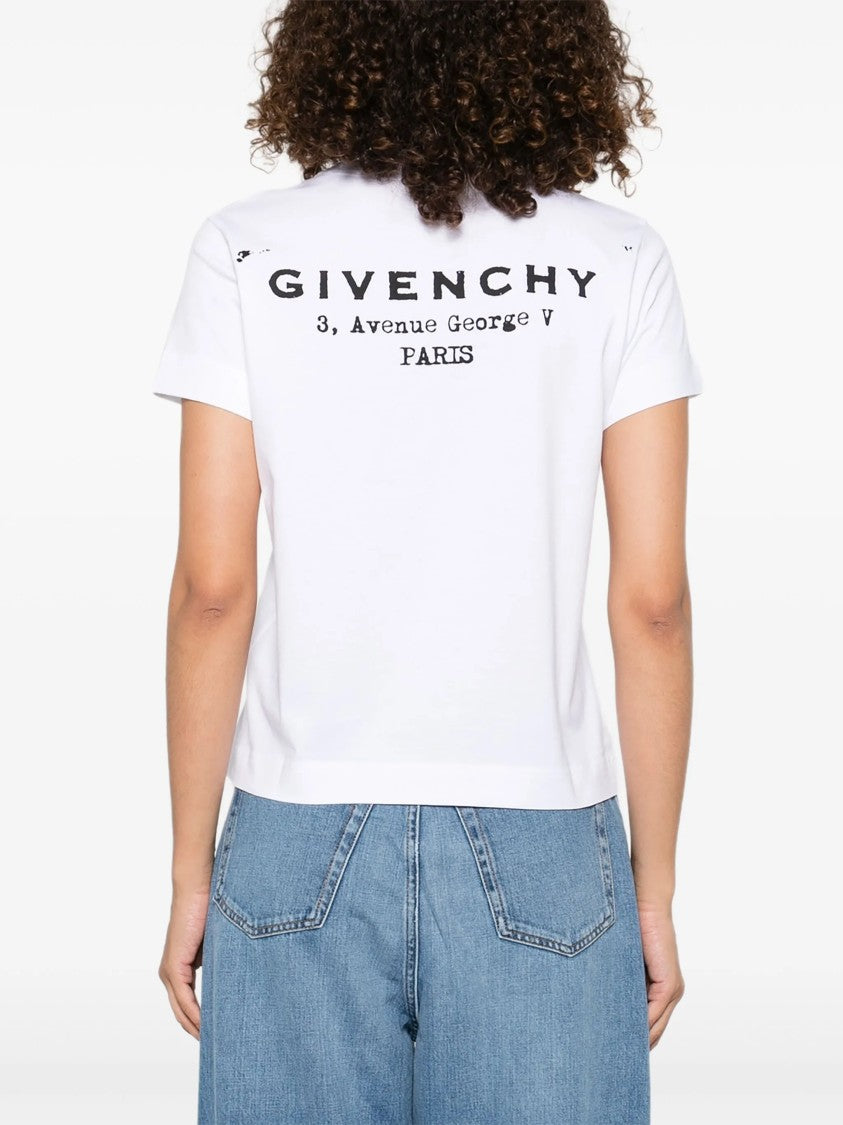 Givenchy Regular Cotton Back Logo Stamp T-Shirt