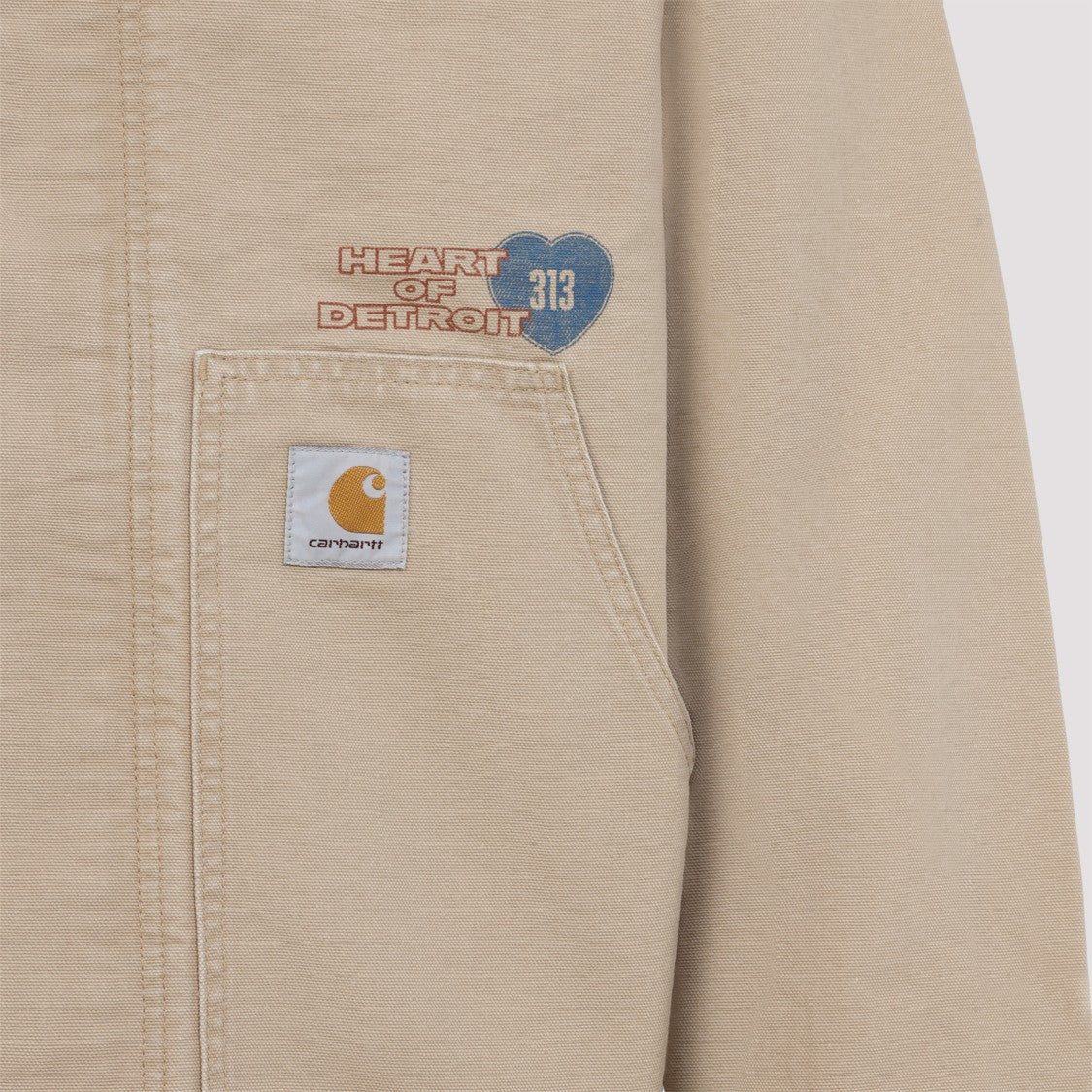 Carhartt Wip Og Arcan Graphic Beige Cotton Jacket