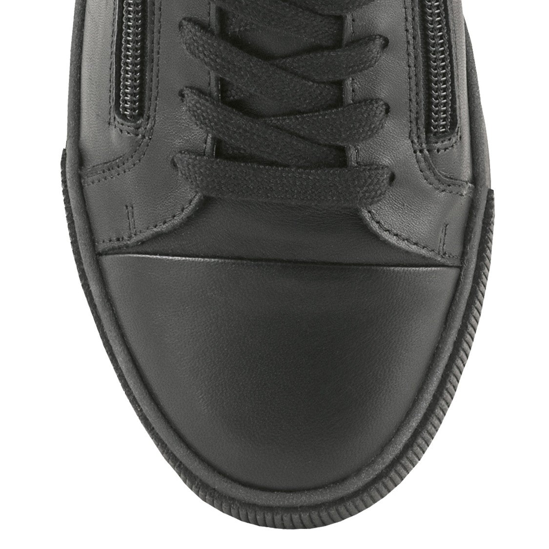 Högl Black Leather Wedge Sneakers