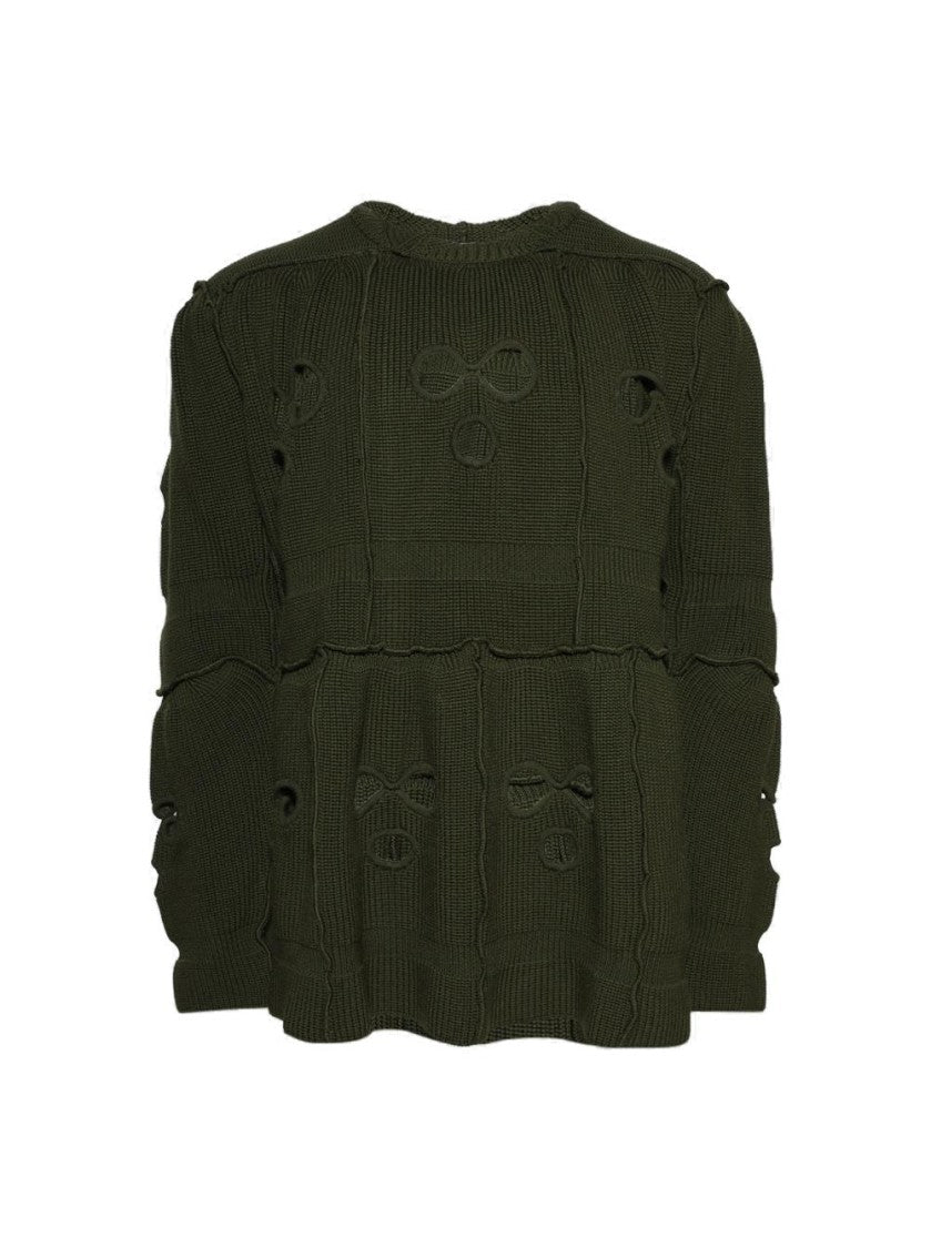 Vetements Balaclava Sweater Khaki