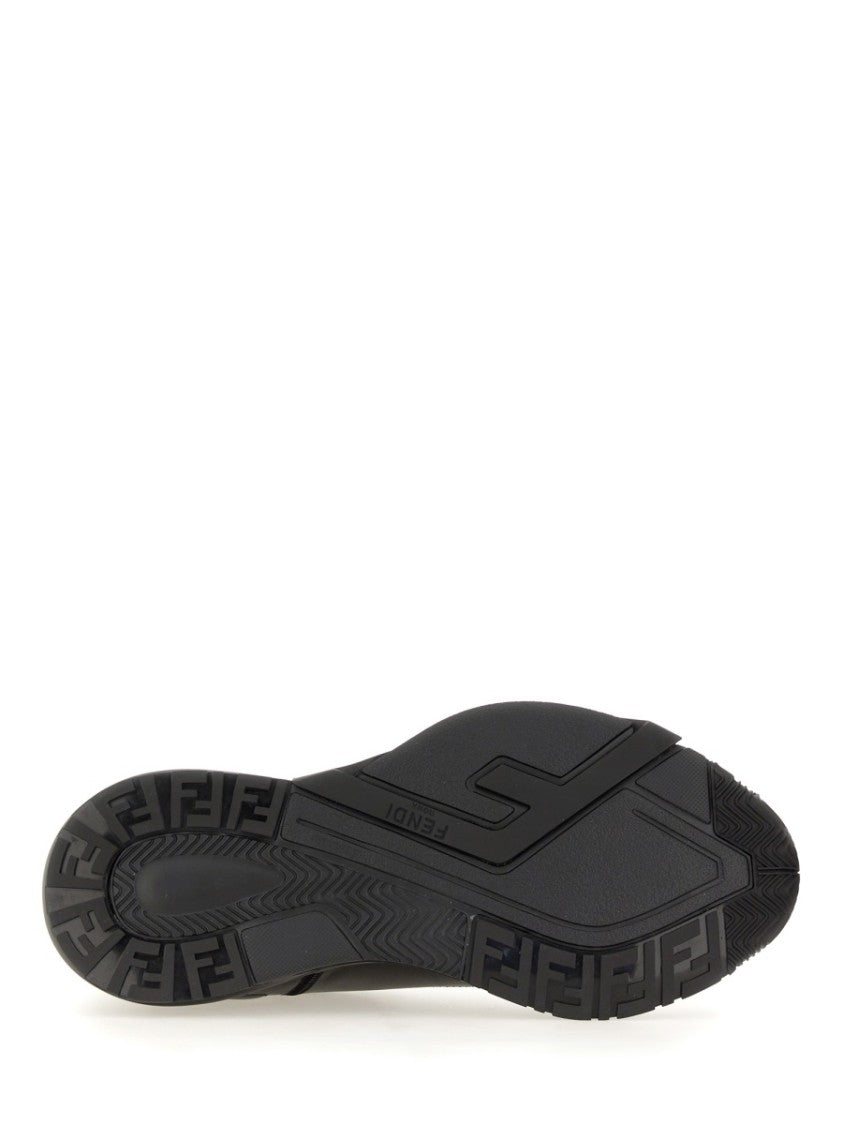 Fendi Fendi Flow Low-Top Leather Sneakers