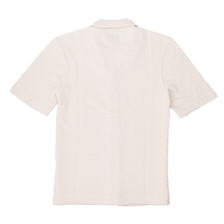 Officine Generale Textured Cotton Jersey Short-Sleeve Polo