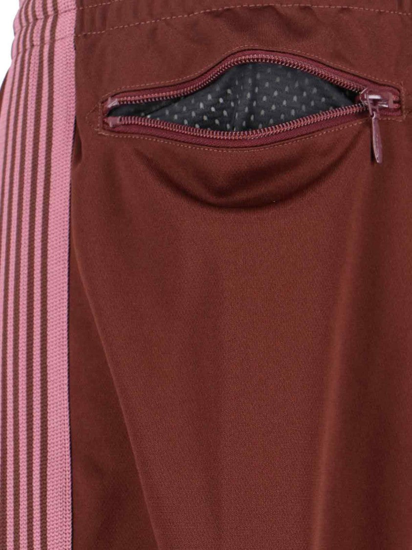 Needles Tailored Brown Trousers With Minimalist Design