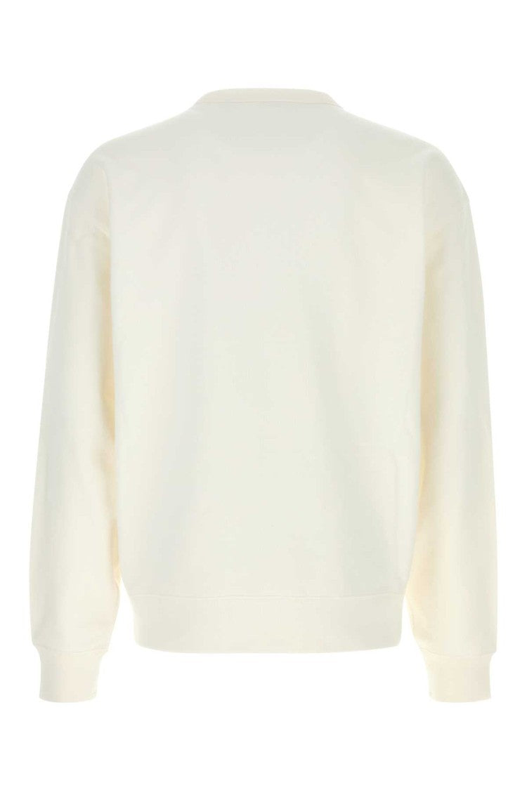 Burberry White Stretch Cotton Sweatshirt