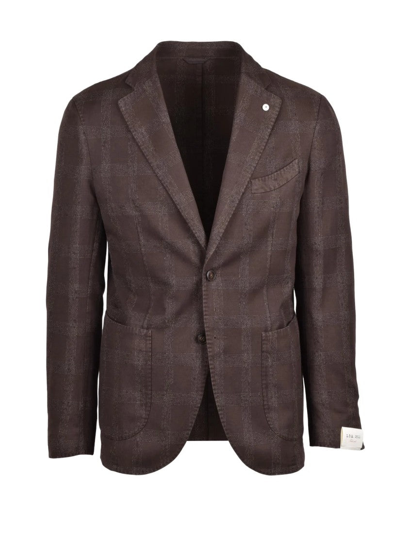L.B.M. 1911 Round Jacket Mixed Fibers - Brown