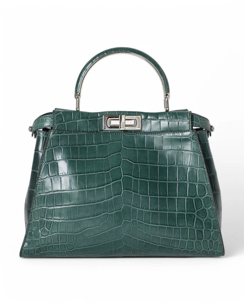 Fendi Peekaboo Soft Medium Coconut Green