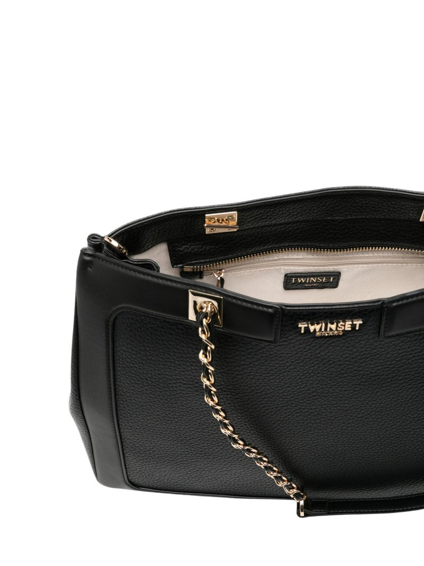 Twin-Set Polyurethane Tote Bag
