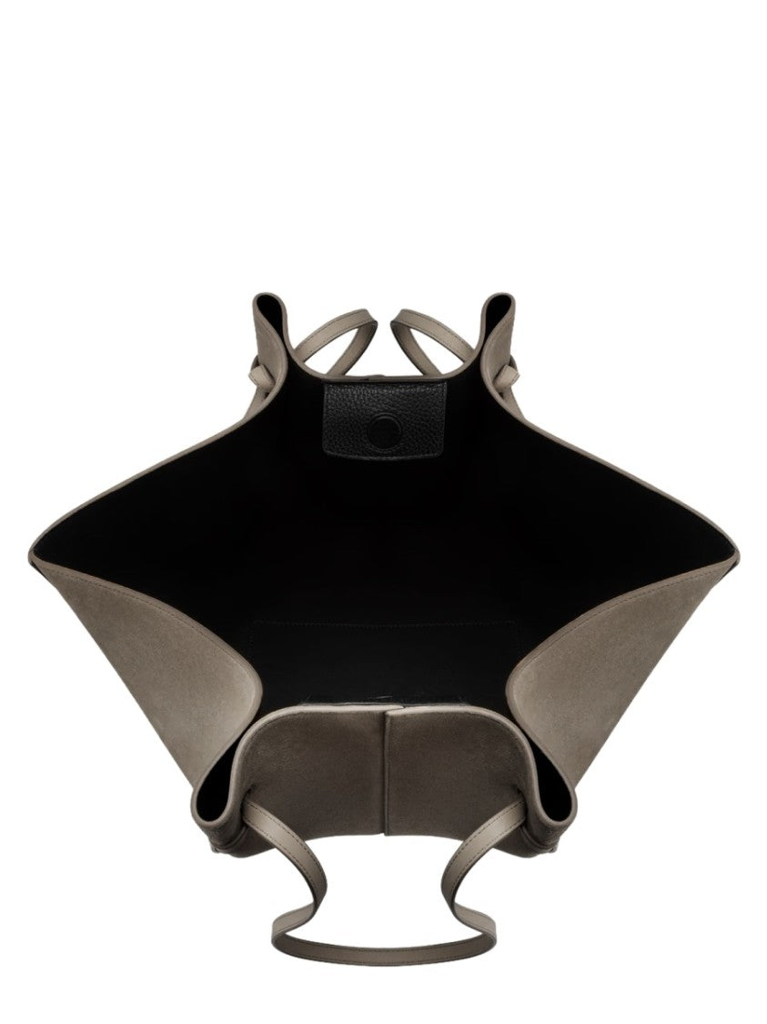 Yuzefi Large Winged Brown Leather Tote Bag