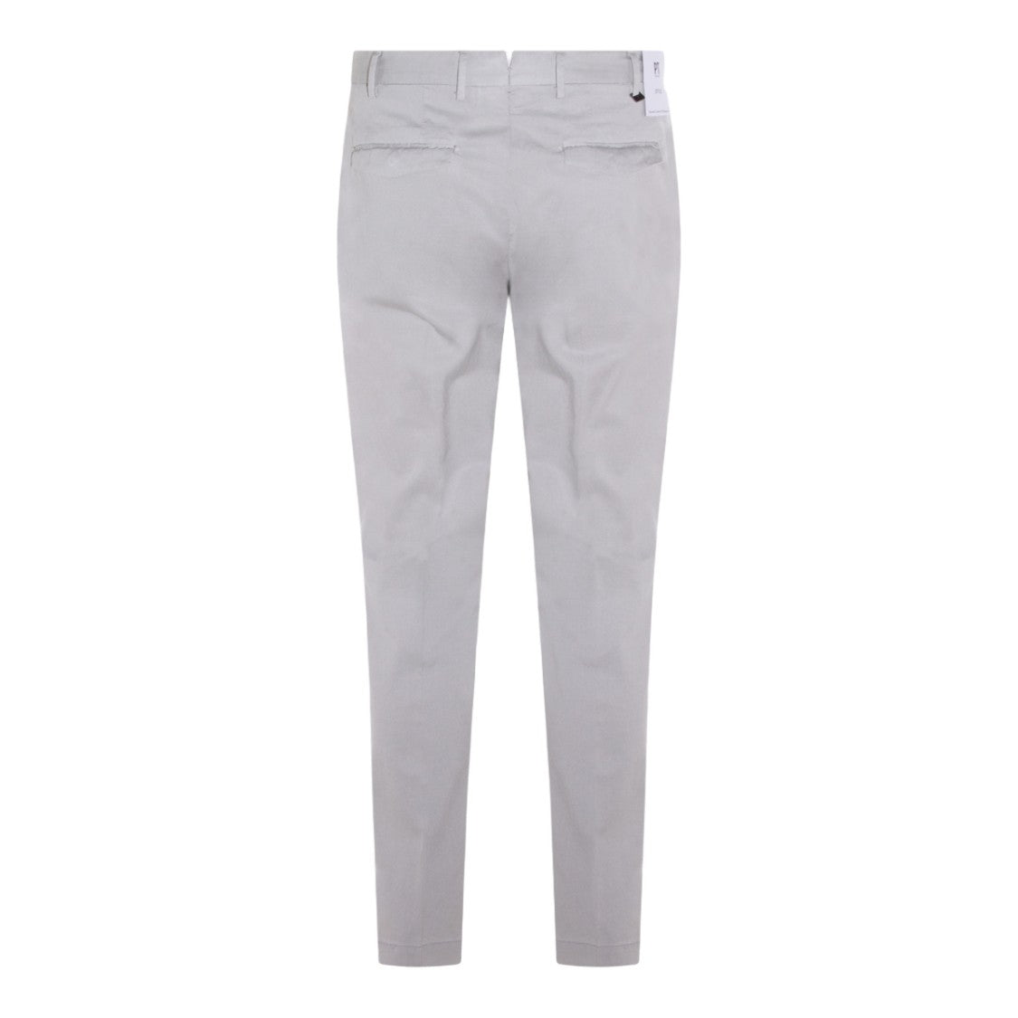 Pt Torino Classic Tailored Grey Trousers With Straight Leg Design