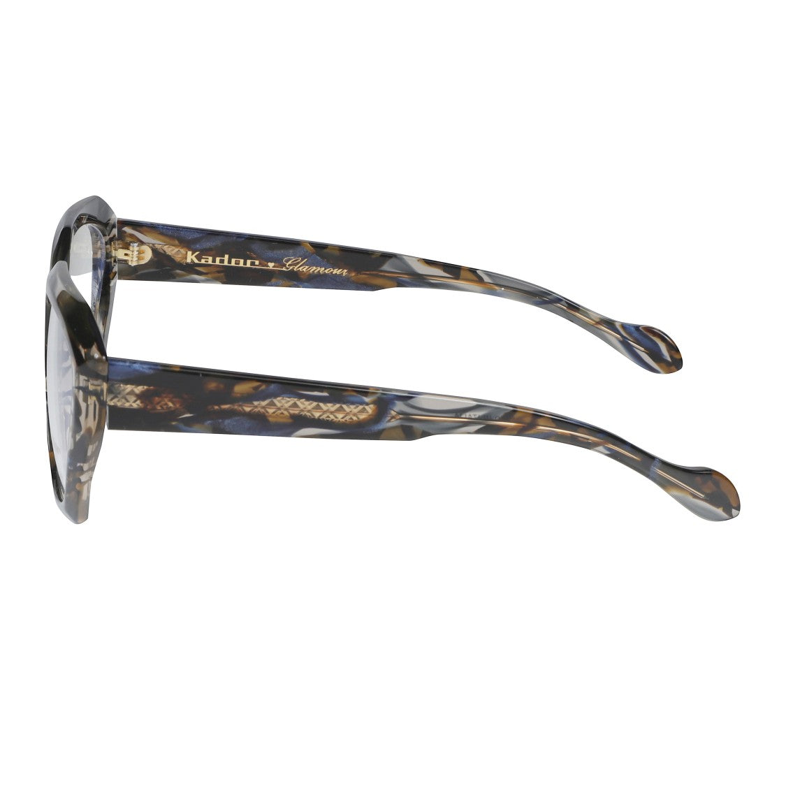 Kador Marilyn/K-V Oversized Geometric Tortoiseshell Eyeglasses