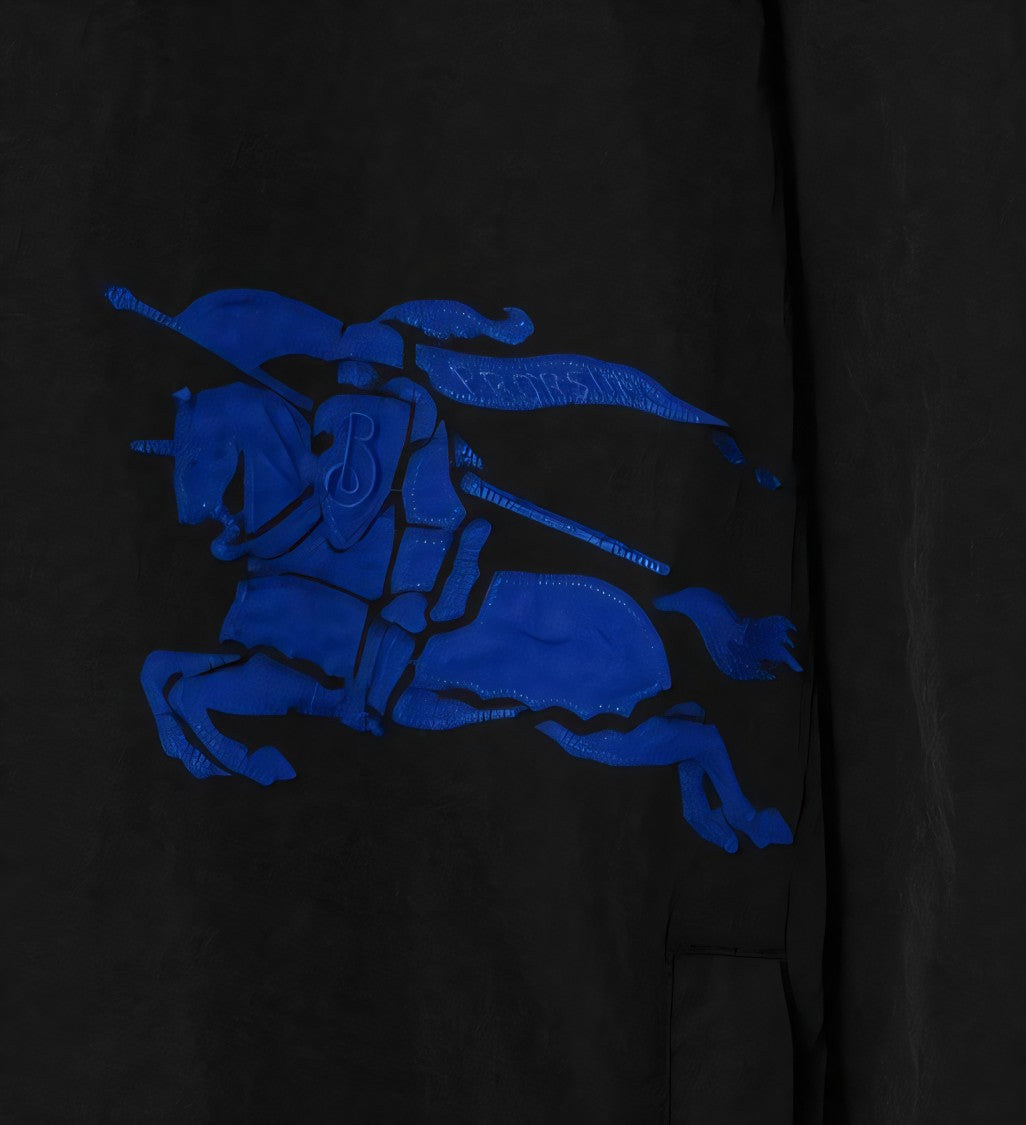 Burberry Lightweight Black Nylon Jacket With Hood