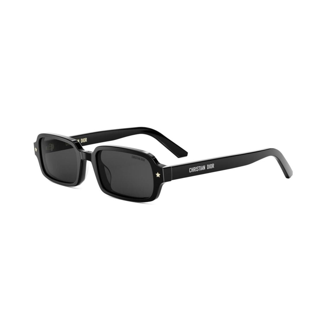 Dior Rectangular Black Plastic Sunglasses With Elegant Design