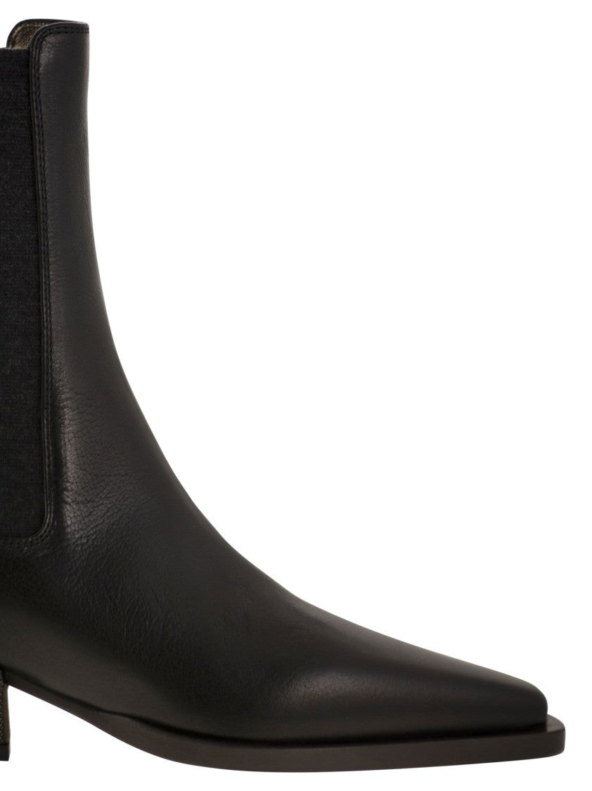 Brunello Cucinelli Classic Leather Chelsea Boot