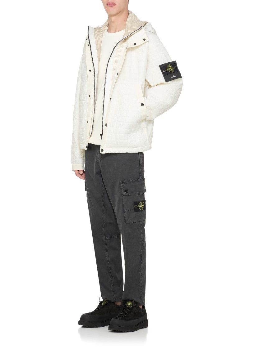 Stone Island Ivory Cotton Sweatshirt