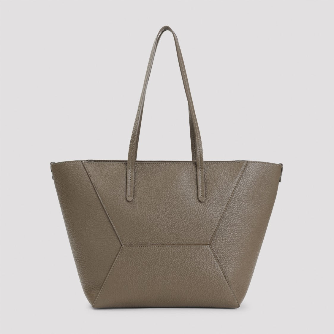 Brunello Cucinelli Grained Leather Shoulder Bag, 38×26×18Cm
