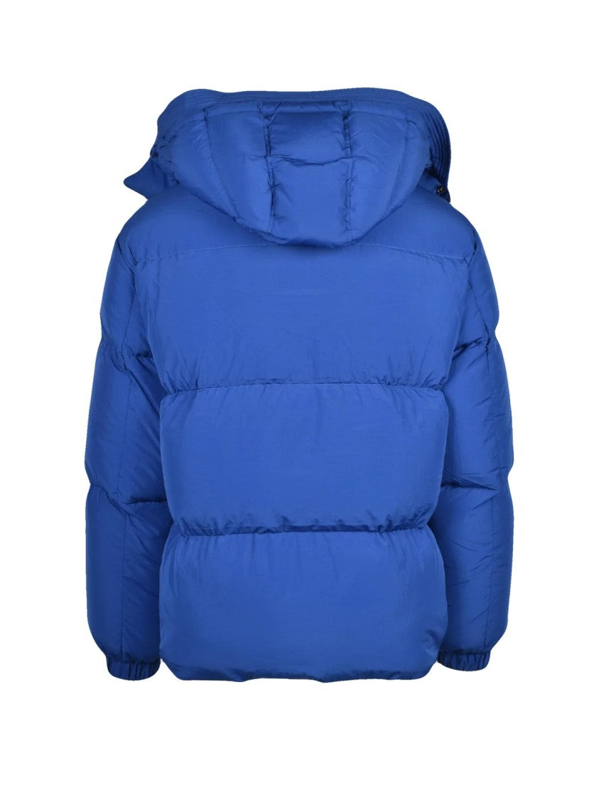 Diesel Blue Nylon Down Jacket