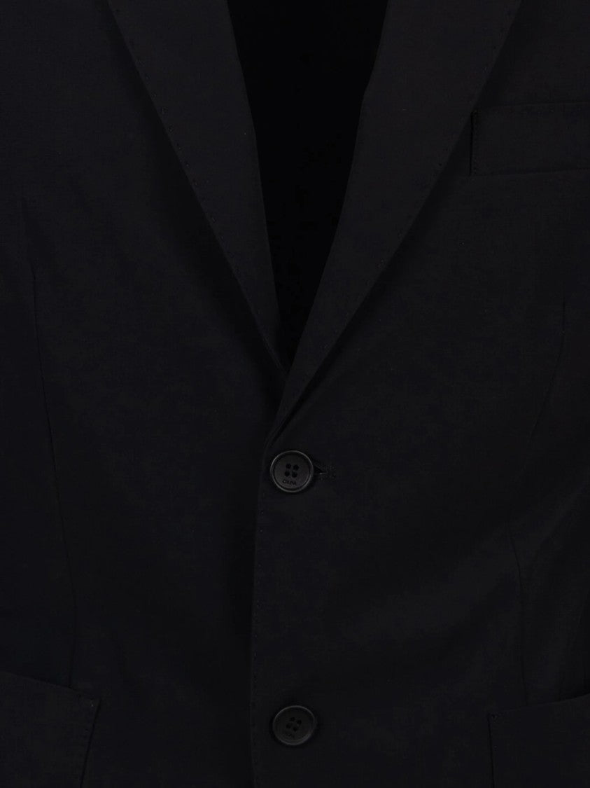 Cruna Tailored Black Notch Lapel Two-Button Blazer