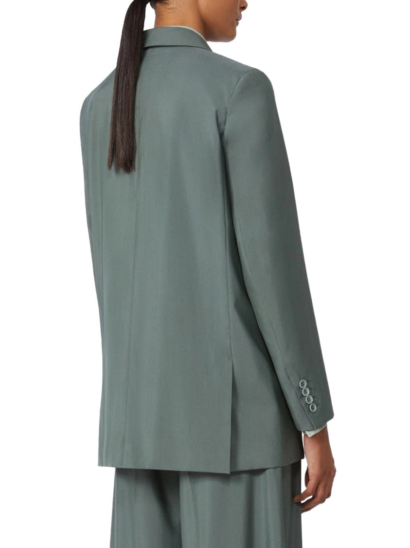 Max Mara Double-Breasted Structured Jacket With Wide Lapels