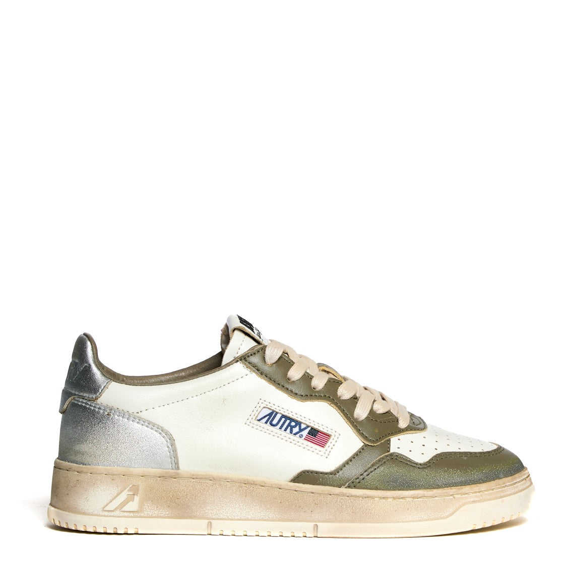Autry Low-Top Sneakers With Vintage Leather Accents