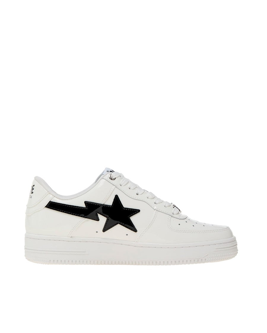 A Bathing Ape Low-Top Sneakers In Smooth Calf Leather With Contrast Detailing
